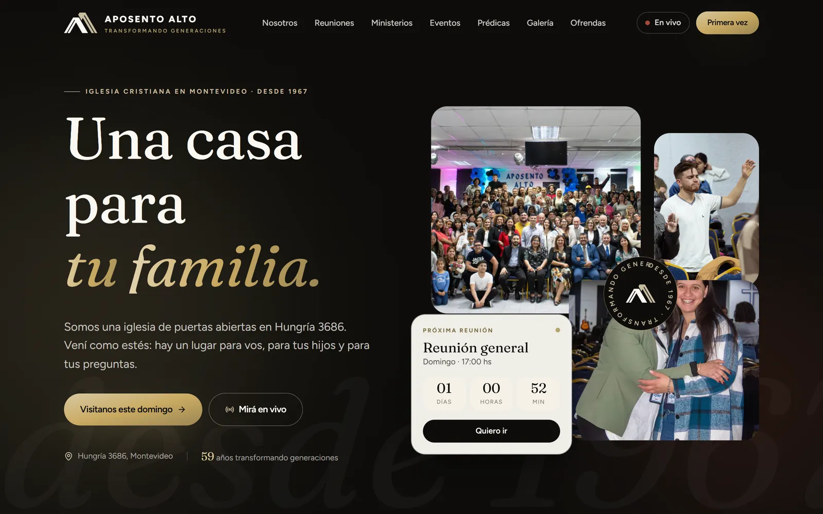 Aposento Alto — captura del sitio